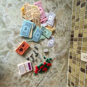 (10/$20) 1985 Monopoly Game REPLACEMENT Pieces and Money Set